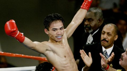 Manny Pacquiao lucía así cuando empezaba a figurar como ascendente figura del boxeo.