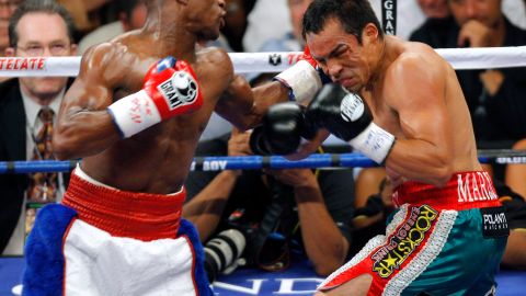 Floyd Mayweather tiene una incomparable habilidad para soltar golpes en contragolpe, como cuando venció a Márquez.