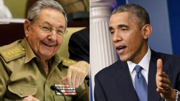 Raúl Castro (izq.) y Barack Obama (der.) volverán a estrechar las manos hoy.
