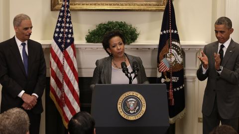 Loretta Lynch sería la primera mujer afroamericana al frente del Departamento de Justicia.