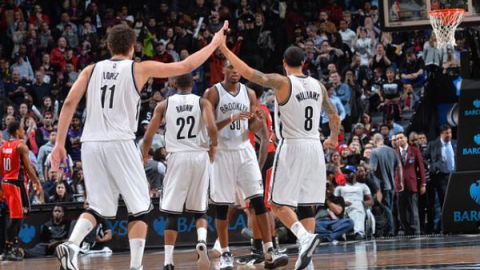 Brook López y Deron Williams.