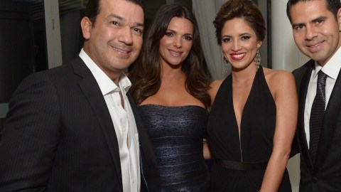 De izq. a der., Mario Andrés Moreno, Bárbara Bermudo, Pamela Silva Conde y César Conde en un evento el año pasado.