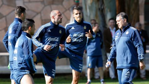 ENTRENAMIENTO DE LA SELECCIÓN ARGENTINA EN SANTIAGO