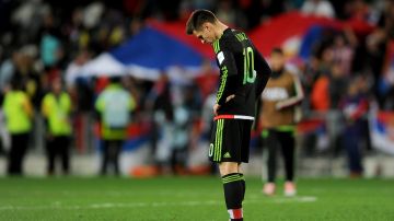 Alejandro Díaz se lamenta la eliminación de la selección mexicana ante Serbia. /MEXSPORT