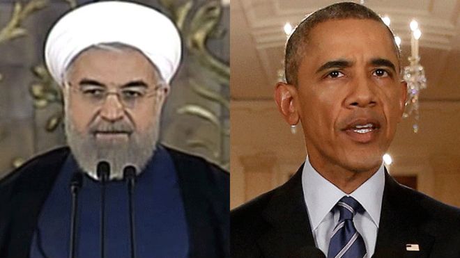 El presidente de Irán, Hassan Rouhani y el de EE.UU., Barack Obama anunciaron prácticamente al mismo tiempo el acuerdo el martes.