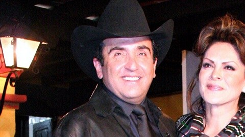 Vicente Fernández Jr. y Mara Patricia Castañeda cuando estaban casados.