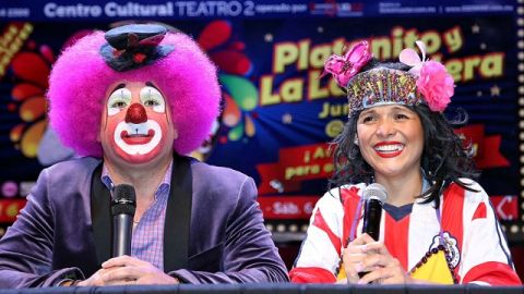 El payaso Platanito y su amiga Karla Luna, la exLavandera, hacen un show juntos ahora.