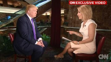 Donald Trump entrevistado por la periodista Dana Bash