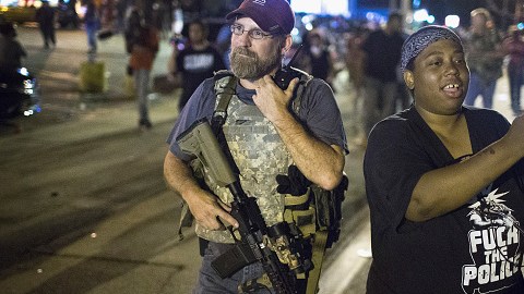 on August 10, 2015 in Ferguson, Missouri.