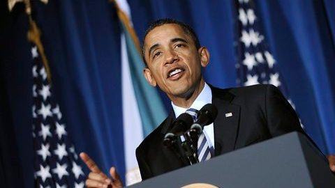 El presidente estadounidense, Barack Obama, cuando pronunciaba un discurso durante la Conferencia de Pueblos Tribales en la Casa Blanca.