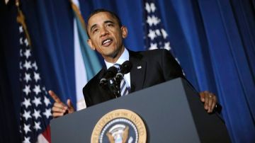 El presidente estadounidense, Barack Obama, cuando pronunciaba un discurso durante la Conferencia de Pueblos Tribales en la Casa Blanca.