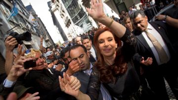 La presidenta argentina Cristina Fernández celebra hoy su reelección.