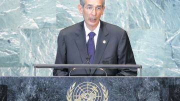 Alvaro Colom volverá de nuevo hoy a la ONU.