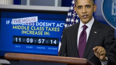 El presidente Barack Obama, intervino por sorpresa ayer en el Congreso.
