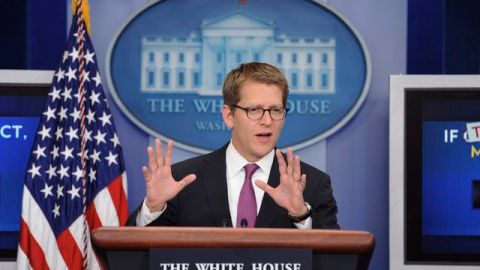 El secretario de prensa de la Casa Blanca, Jay Carney.