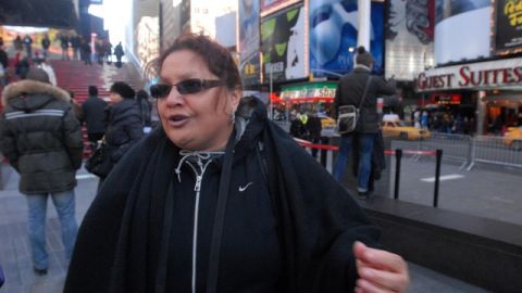 La zona de Times Square es una de las más visitadas en esta época del año.