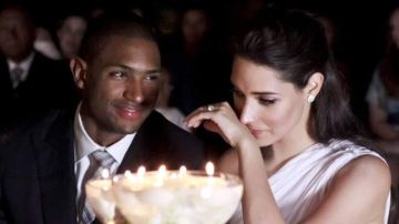Foto de la boda del jugador de los Hawks de Atlanta de la NBA, Al Horford y la cantante dominicana y ex Miss Universo, Amelia Vega.