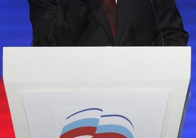 El candidato Vladimir Putin.