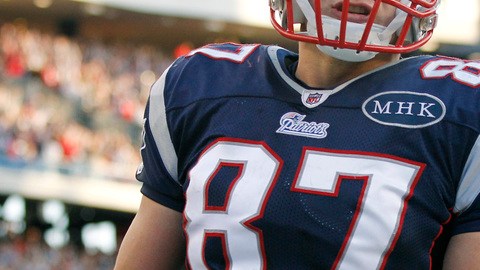 El ala cerrada Rob Gronkowski, una de las principales armas ofensivas de los Patriotas de New England.