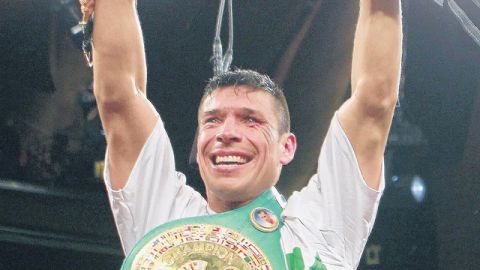 Sergio 'Maravilla' Martínez, con los fajines del CMB.