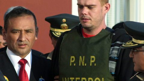 El holandés Joran van der Sloot cuando se produjo su arresto.