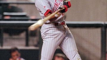 Barry Larkin, ex toletero de los Rojos de Cincinnati, uno de los favoritos para ser elegidos para el Salón de la Fama del béisbol.