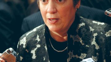 Janet Napolitano, secretaria del Departamento de Seguridad.