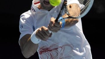 Novak Djokovic en su victoria de ayer.