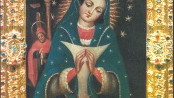 La imagen de la Virgen de la Altagracia.