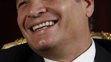 El presidente Rafael Correa