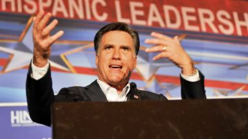 El precandidato presidencial republicano  Mitt Romney, habló  ayer en la  conferencia de la Red de Liderazgo Hispano (HLN) celebrada en Miami, Florida.