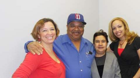 Miembros de la Asociación de Dominicanos de Tampa: Maribel Martínez (izq.), Luis Cordero, Lucía García y Julyssa Ottenwalder.