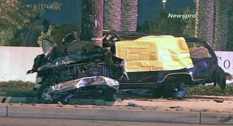 El accidente ocurrió en la intersección de Baseline Road y Cherry Avenue, cerca de las 9:30 p.m.