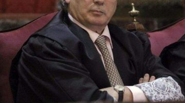 El juez Baltasar Garzón en el banquillo del Tribunal Supremo.
