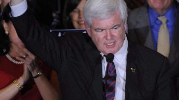 Newt Gingrich tras aceptar su derrota primarista.