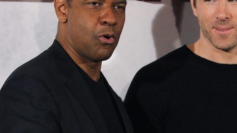 Denzel Wahington y Ryan Reynolds durante la presentación de "Safe House", que se estrena esta semana.