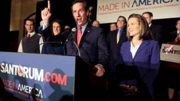 "¡El conservadurismo está vivito y coleando en Misurí y Minnesota!", dijo  Rick Santorum.