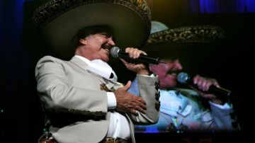 Vicente Fernández en un concierto en Los Ángeles en noviembre pasado.