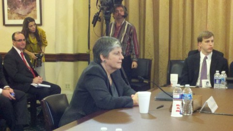 La Secretaria del Departamento de Seguridad Nacional (DHS), Janet Napolitano.