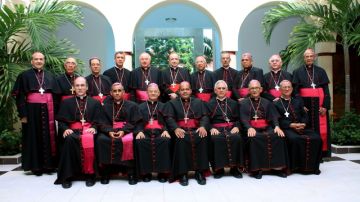 Los obispos dominicanos al término de la Conferencia del Episcopado.