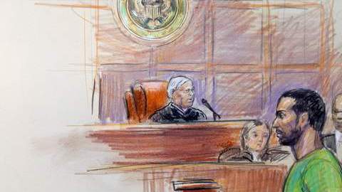 El presunto terrorista Amine El Khalifi, compareció ante un juez el viernes, bajo acusaciones de ser miembro de Al Qaida.