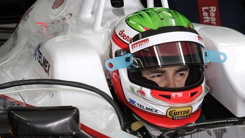 Sergio Pérez hizo un tiempo   de 1'22"648/1000.