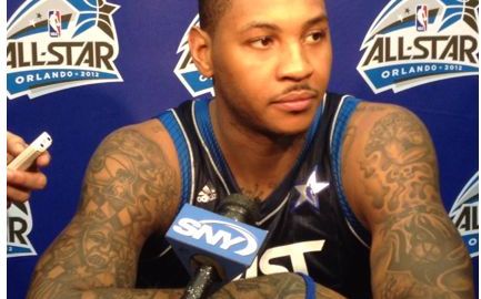 El jugador de la NBA, Carmelo “Melo” Anthony.