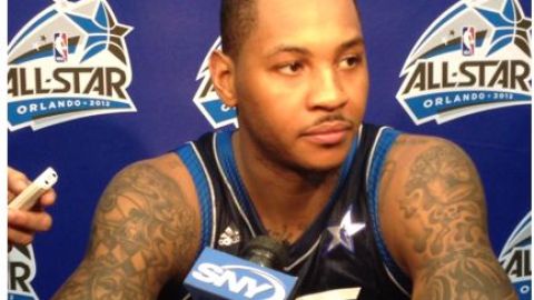 El jugador de la NBA, Carmelo “Melo” Anthony.