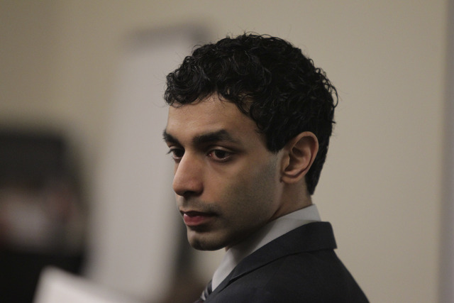 Dharun Ravi durante su juicio en la corte del Condado de Middlesex ayer.