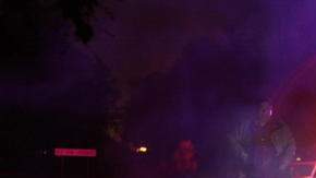 Así quedó el vehículo que transporaba a dos presuntos miembros del cártel de Sinaloa.