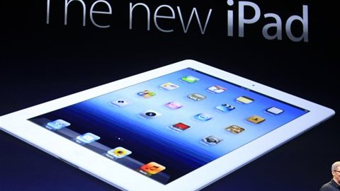 Tim Cook, CEO de Apple, presentó el nuevo iPad en San Francisco.