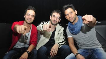 Circopop está formado por Ángel Reyero (izq.), Fernando Fu (centro), y Aitor García (der.). La banda lanzará su primer álbum el próximo mes de abril.