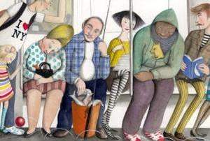 La MTA vende esta caricatura, que se alega quería el maestro hispano, por $24.95.