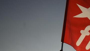 Simpatizantes del partido de izquierda Frente Farabundo Martí para la Liberación Nacional.